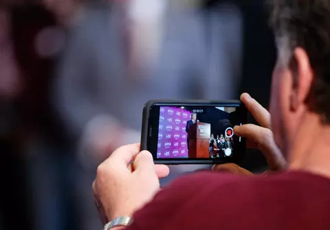 STARKVILLE, MS - JANUARY 10, 2020 - Mike Leach, the new Head Coach of the Mississippi State Bulldogs football team during his first press conference an Leo Seal Jr. Football Complex in Starkville, MS. Photo By Aaron Cornia
