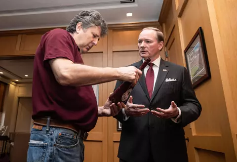 Mike Leach Mark Keenum Cowbell