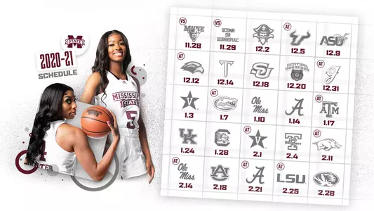 2020-21 Women's Basketball Schedule Graphic