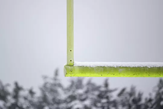 STARKVILLE, MS - January 11, 2021 - The Leo Seal Jr. Football Complex during a snow day at Mississippi State University in Starkville, MS. Photo By Austin Perryman