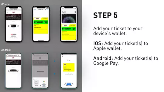 Add your ticket to your device's wallet. IOS: Add your ticket(s) to Apple wallet.vvvvv