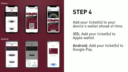 Step 4 Add Tickets to Wallet