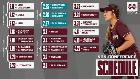 2022 Non-Conference Softball Schedule