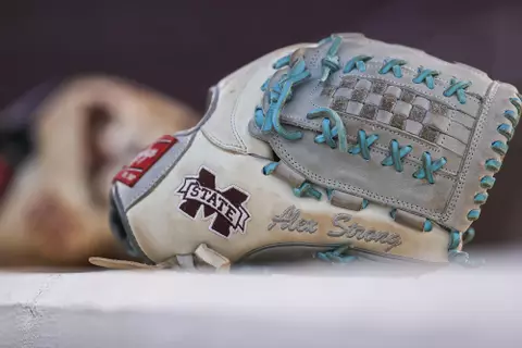 STARKVILLE, MS - March 10, 2021 - The Mississippi State Bulldogs take on Memphis at Nusz Park in Starkville, MS. Photo By Chamberlain Smith