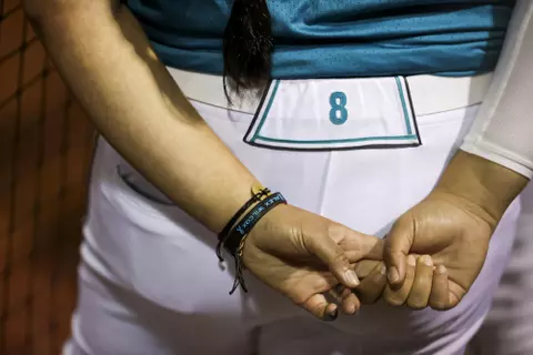 STARKVILLE, MS - March 10, 2021 - The Mississippi State Bulldogs take on Memphis at Nusz Park in Starkville, MS. Photo By Chamberlain Smith