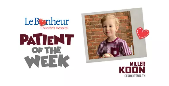 Le Bonheur Patient of the Week: Miller Coon