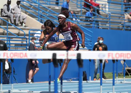 Rosealee Cooper during the Pepsi Florida Relays on Saturday, April 3, 2021 at Percy Beard Track at James G. Pressly Stadium in Gainesville, Fla. / UAA Communications photo by Alexis Greaves