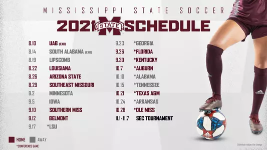 2021 Soccer Schedule
