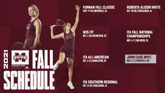 women's tennis 2021 fall schedule