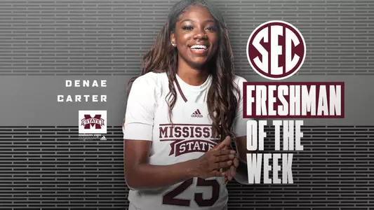Denae Carter SEC Freshman of the Week 2