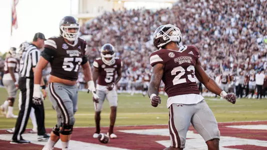 STARKVILLE, MS - October 01, 2022 - \fb during the game between the Texas A&M Aggies and the Mississippi State Bulldogs at Davis Wade Stadium at Scott Field in Starkville, MS. Photo By Mike Mattina