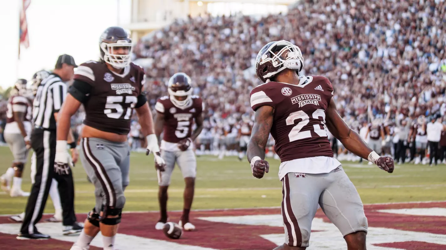 STARKVILLE, MS - October 01, 2022 - \fb during the game between the Texas A&M Aggies and the Mississippi State Bulldogs at Davis Wade Stadium at Scott Field in Starkville, MS. Photo By Mike Mattina