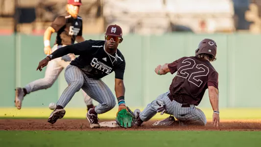 STARKVILLE, MS - September 23, 2022 - A Mississippi State Hitter during the pre-season scrimmage at Dudy Noble Field at Polk-Dement Stadium in Starkville, MS. Photo By Will Porada