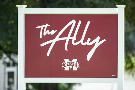 WEST POINT, MS - October 25, 2021 - The Ally sign during Round 1 of The Ally at Old Waverly Golf Club in West Point, MS. Photo By Austin Perryman