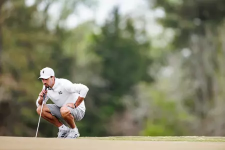 WEST POINT, MS - April 11, 2022 - Mississippi State's Pedro Cruz Silva during the Mossy Oak Collegiate Championship at Mossy Oak Golf Club in West Point, MS. Photo By Austin Perryman