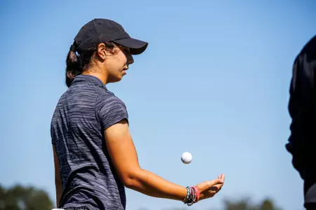 WEST POINT, MS - October 17, 2022 - Mississippi State's Julia Lopez Ramirez during the Ally at Old Waverly Golf Club in West Point, MS. Photo By Kevin Snyder