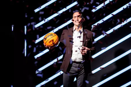 BIRMINGHAM, AL - October 18, 2022 - Mississippi State Head Coach Sam Purcell during the 2022 SEC Women’s Basketball Media Day at the Grand Bohemian Hotel in Birmingham, AL. Photo By Kevin Snyder