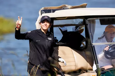 WEST POINT, MS - October 17, 2022 - Mississippi State's Ana Pina Ortega during the Ally at Old Waverly Golf Club in West Point, MS. Photo By Kevin Snyder
