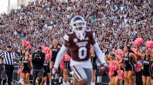 STARKVILLE, MS - October 01, 2022 - Mississippi State fans during the game between the Texas A&M Aggies and the Mississippi State Bulldogs at Davis Wade Stadium at Scott Field in Starkville, MS. Photo By Kevin Snyder