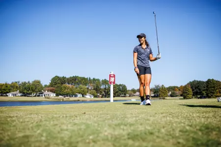 WEST POINT, MS - October 17, 2022 - Mississippi State's Julia Lopez Ramirez during the Ally at Old Waverly Golf Club in West Point, MS. Photo By Kevin Snyder