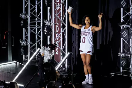 STARKVILLE, MS - October 07, 2022 - Mississippi State Guard Anastasia Hayes (#0) during Madness at McCarthy at McCarthy Gymnasium in Starkville, MS. Photo By Will Porada
