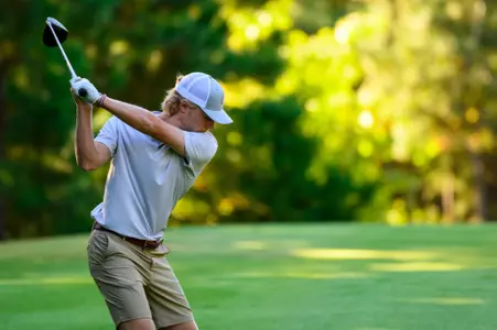 FAYETTEVILLE, AR - October 03, 2022 - Mississippi State's Garrett Endicott during the Blessings Collegiate Invitational in Fayetteville, AR. Photo By Gunnar Rathbun