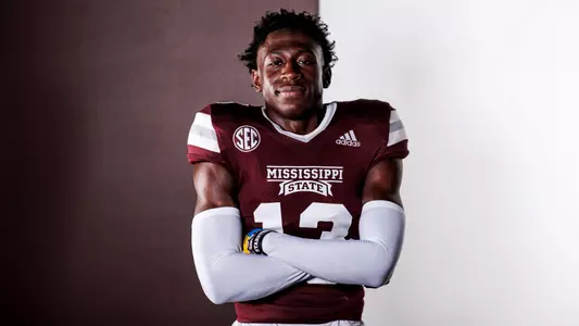 STARKVILLE, MS - July 22, 2022 - Mississippi State Defensive Back Emmanuel Forbes (#13) during 2022 Football Production Day in Shira Complex at Mississippi State University in Starkville, MS. Photo By Kevin Snyder
