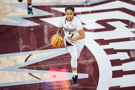 STARKVILLE, MS - November 09, 2022 - Mississippi State Guard JerKaila Jordan (#2) during the game between the Mississippi Valley State Delta Devils and the Mississippi State Bulldogs at Humphrey Coliseum in Starkville, MS. Photo By Kevin Snyder
