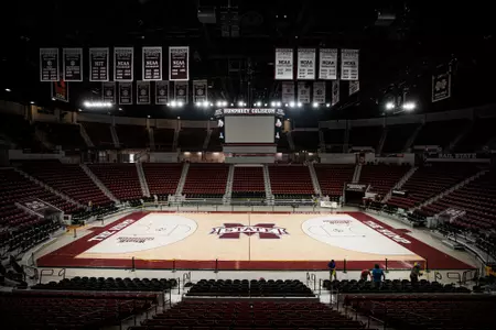 STARKVILLE, MS - September 23, 2022 - Interior construction updates at Humphrey Coliseum in Starkville, MS. Photo By Mike Mattina