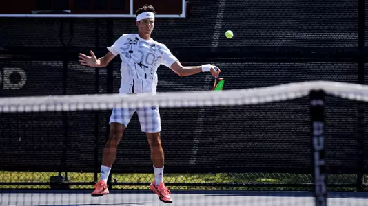 STARKVILLE, MS - October 10, 2022 - Mississippi State's Benito Sanchez Martinez  during practice at the AJ Pitts Tennis Centre in Starkville, MS. Photo By Mike Mattina