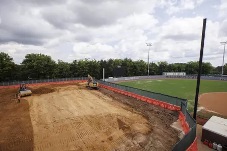 STARKVILLE, MS - July 29, 2022 - Softball Fieldhouse Construction Progress taken at Nusz Park in Starkville, MS. Photo By Austin Perryman