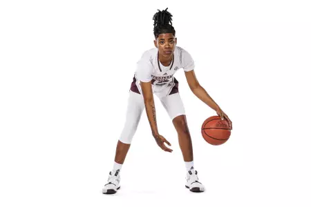 STARKVILLE, MS - October 05, 2022 - Mississippi State Guard/Forward Aniya Palmer (#15) during the Women’s Basketball 2022-2023 Production Day at Mize Pavilion at Humphrey Coliseum in Starkville, MS. Photo By Kevin Snyder