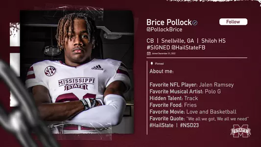 Brice Pollock Get To Know