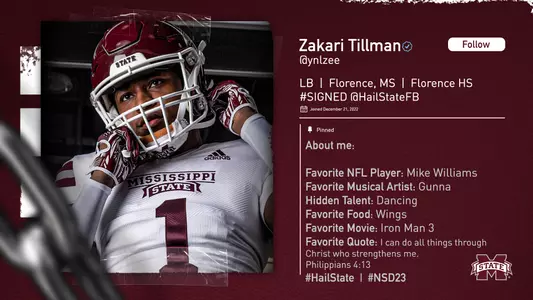 Zakari Tillman Get To Know