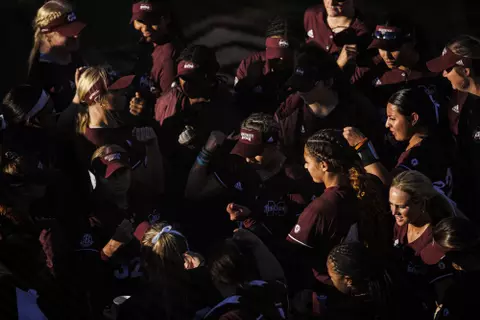 STARKVILLE, MS - March 19, 2022 - The Mississippi State Bulldogs during the game between the Ole Miss Rebels and the Mississippi State Bulldogs at Nusz Park in Starkville, MS. Photo By Kevin Snyder