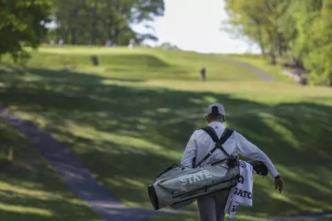 NEW HAVEN, CT - May 18, 2022 - Mississippi State's Ford Clegg during the final round of NCAA Regional play at Yale Golf Course in New Haven, CT.
Photo by Rob Rasmussen