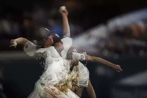 STARKVILLE, MS - May 19, 2022 - Mississippi State Pitcher Cole Cheatham (#16) during the game between the Tennessee Volunteers and the Mississippi State Bulldogs at Dudy Noble Field at Polk-Dement Stadium in Starkville, MS. Photo By Mike Mattina