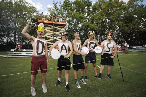 STARKVILLE, MS - August 28, 2022 - The Mississippi State Bulldogs fans during the match between the Minnesota Golden Gophers and the Mississippi State Bulldogs at the MSU Soccer Field in Starkville, MS. Photo By Mike Mattina