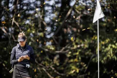 WEST POINT, MS - October 17, 2022 - Mississippi State's Abbey Daniel during the Ally at Old Waverly Golf Club in West Point, MS. Photo By Kevin Snyder