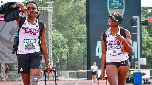 Shayla Broughton, Asia Poe at 2022 SEC Outdoors