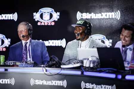 LAS VEGAS, NV - April 28, 2022 - Mississippi State Offensive Lineman Charles Cross participates in a media car wash after being drafted 9th overall in the 2022 NFL Draft at Caesars Forum in Las Vegas, NV. Photo By Austin Perryman