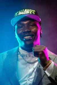 Mississippi State offensive lineman Charles Cross poses for a photo after being selected by the Seattle Seahawks during the 2022 NFL Draft on Thursday, April 28, 2022 in Las Vegas. (Jeff Bottari/NFL)