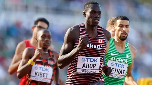 Marco Arop (CAN) at 2022 Worlds Champs, 800m Qualif.