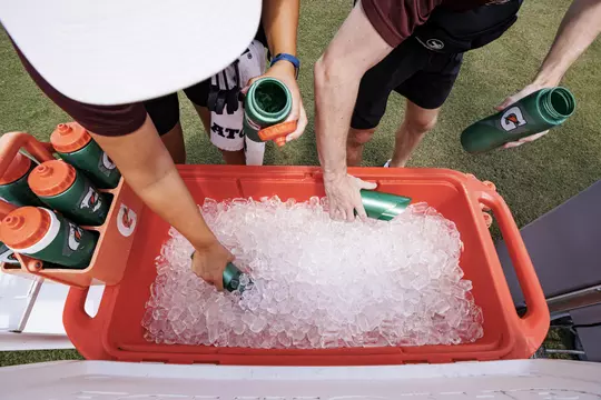 STARKVILLE, MS - August 05, 2022 - \fb during a training camp practice at the Leo Seal Jr. Football Complex at Mississippi State University in Starkville, MS. Photo By Austin Perryman