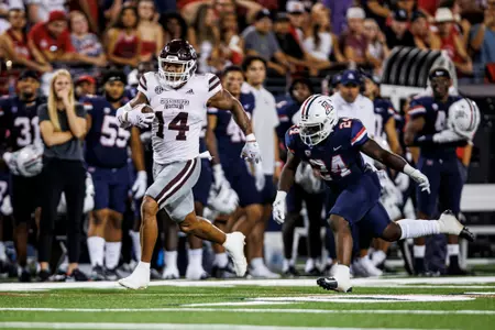 TUCSON, AZ - September 11, 2022 - \fb during the game between the Mississippi State Bulldogs and the Arizona Wildcats at Arizona Stadium in Tucson, AZ. Photo By Kevin Snyder