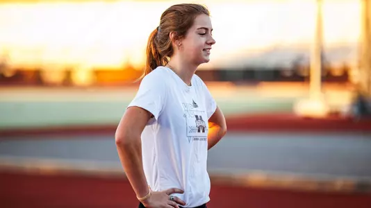 STARKVILLE, MS - September 13, 2022 - Mississippi Stateâ??s Hunter Anderson during Cross Country practice at the Leo Seal Jr. Football Complex at Mississippi State University in Starkville, MS. Photo By Ivy Ball