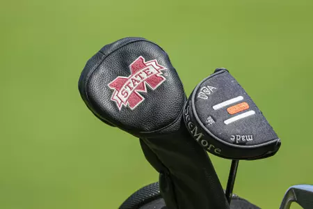 NEW HAVEN, CT - May 18, 2022 - MState logo club covers during the final round of NCAA Regional play at Yale Golf Course in New Haven, CT.
Photo by Rob Rasmussen