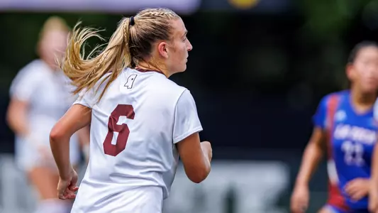 STARKVILLE, MS - September 04, 2022 - Mississippi State Forward Haley McWhirter (#6) during the match between the Louisiana Tech Bulldogs and the Mississippi State Bulldogs at the MSU Soccer Field in Starkville, MS. Photo By Ivy Ball
