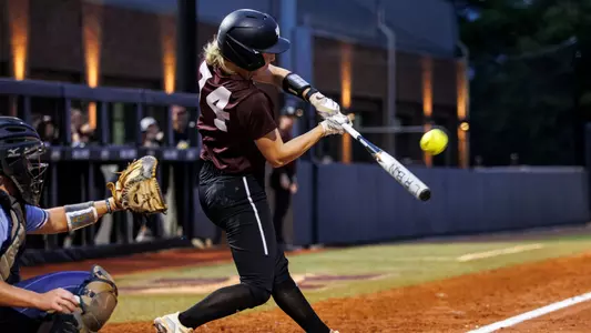 STARKVILLE, MS - October 13, 2023 - Mississippi State Catcher/Outfielder Ella Wesolowski (#74) during the game between the Mississippi College Choctaws and the Mississippi State Bulldogs at Nusz Park in Starkville, MS. Photo By Mike Mattina