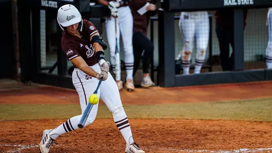 STARKVILLE, MS - October 20, 2023 - Mississippi State Utility Player Morgan Bernardini (#13) during the Fall World Series at Nusz Park in Starkville, MS. Photo by Ivy Rose Ball